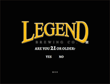 Tablet Screenshot of legendbrewing.com